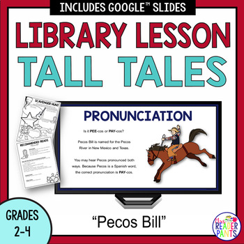 Preview of Pecos Bill - Tall Tales Lesson - Texas Tall Tales - American Folklore