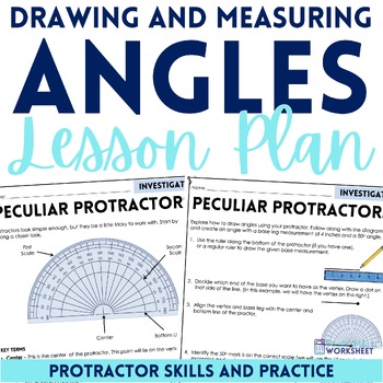 Preview of Drawing and Measuring Angles Lesson Plan