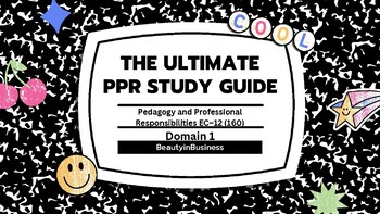Preview of Pedagogy and Professional Responsibilities EC–12 (160) PPR Domain 1, Comp 1