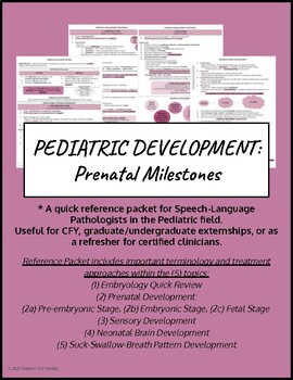 Preview of Pediatric Development - Prenatal Milestones