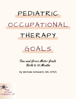 Preview of Pediatric OT Goals: Fine and Gross Motor Goals, Ages Birth to 35