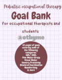 Pediatric Occupational Therapy Goal Bank