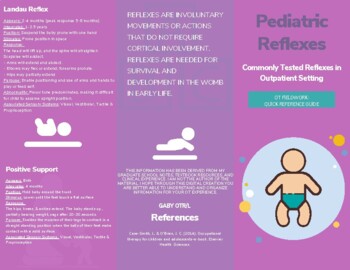 Preview of Pediatric Reflexes , Spanish/English