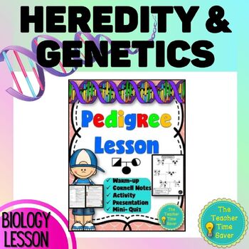 Preview of Pedigree Heredity Life Science Notes Slides and Activity Life Science Lesson