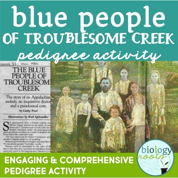 Preview of Pedigree Practice- The Blue People Pedigree Activity