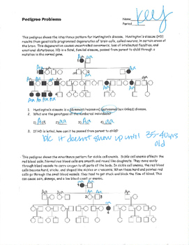 Constructing A Pedigree Worksheet Answers - Promotiontablecovers