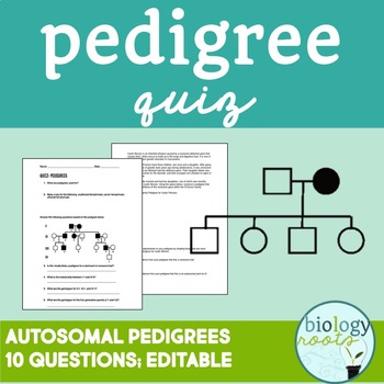 Preview of Pedigree Quiz