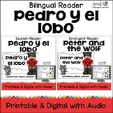 Bilingual Pedro y el lobo Fairy Tale Reader Easy Beginning