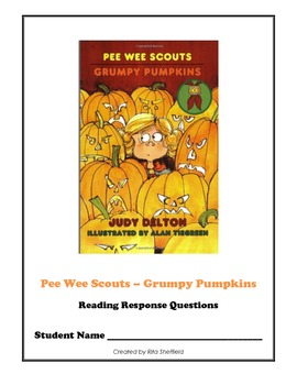 Preview of Pee Wee Scouts- Grumpy Pumpkins Reading Response Questions