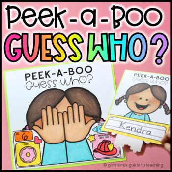 Preview of Peek-A-Boo Guess Who | All About Me Activity | Back to School Bulletin Board