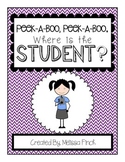 Peek-A-Boo, Where is the Student (Girl)?-Adapted Book for Autism