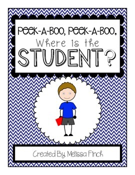 Preview of Peek-A-Boo, Where is the Student (boy)?-Adapted Book for Autism