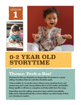 Preview of Peek-a-Boo! Baby and Toddler Lapsit Story Time Ages 0 - 2 yrs
