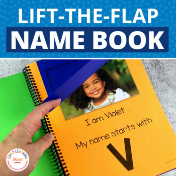 Preview of Name Activities Book for Back to School - Interactive Alphabet Book - Class Book
