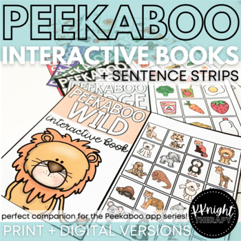 Preview of Peekaboo Interactive Book Companion BUNDLE + BOOM Cards for Early Language