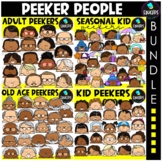Peeker People Clip Art Bundle {Educlips Clipart}