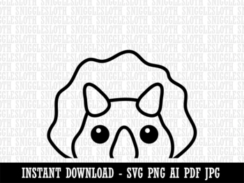 Peeking Sloth Clipart Instant Digital Download AI PDF SVG PNG JPG Files for  Comm