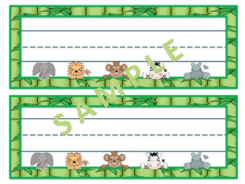 Peeking Jungle Babies Nameplates. by Ivy1721 | TPT