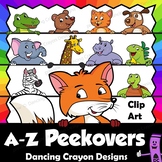 Peekover Animal Page Toppers - A - Z Alphabet Series