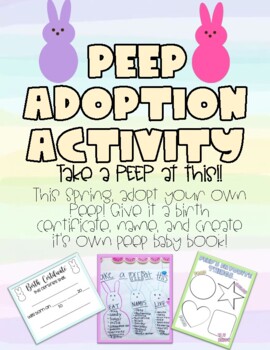 Preview of Peep Adoption Activity