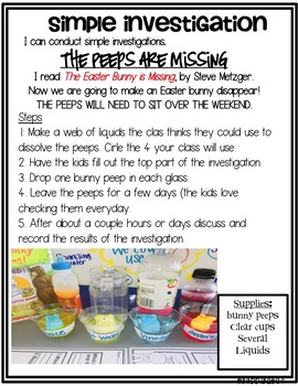 Peep Experiment by Bobbi Bates | Teachers Pay Teachers