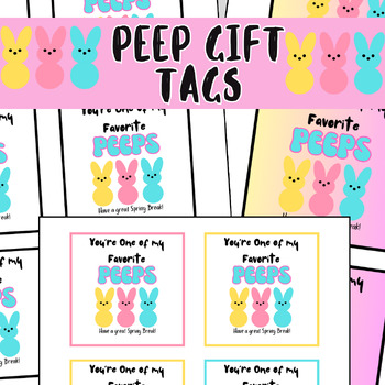 Preview of Peep Gift Tags