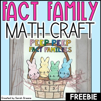 Preview of Spring Fact Families Craft Freebie