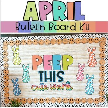 Preview of Peep Remix // Spring Retro Bulletin Board Classroom Decor
