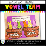Peep Those Vowel Teams | Spring Long Vowel Craftivity