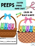 Peeps + Easter + Spring Name Craft