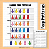 Peeps Math Activities Patterns Worksheets Easter Patternin