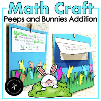 Preview of Bunny Peeps and Chocolate Bunnies Counting Addition and Subtraction Craft