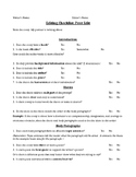 Peer Edit Checklist for Essay