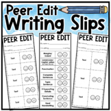 Peer Edit Writing Slips