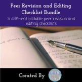 Peer Edit and Revision Checklist Bundle