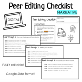 Peer Editing Checklist (Narrative) - DIGITAL 