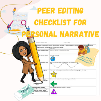 narrative essay peer editing checklist