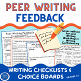 Peer Editing Feedback | Writing Workshop & Conferences | C