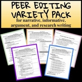Peer Editing Variety Pack