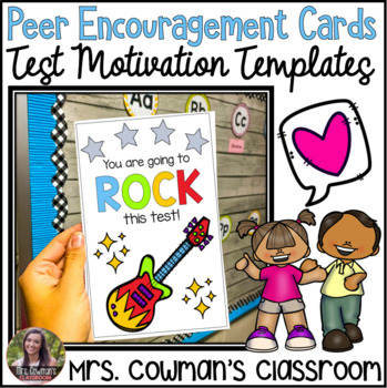 Preview of Peer Encouragement Cards - Motivational Testing Notes