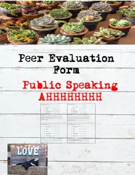 Preview of Peer Evaluation Form