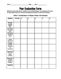 Peer Evaluation Form