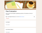 Peer Evaluation - Group Project