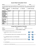 Peer Evaluation and Group Self Evaluation Checklist