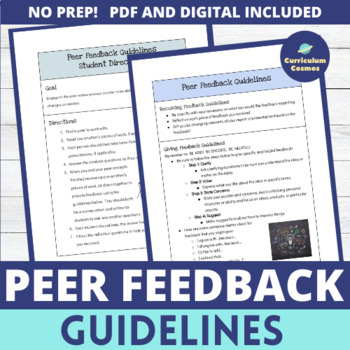 Preview of Peer Feedback Guidelines