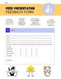 Peer Individual Presentation Feedback Form