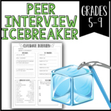 Peer Interview Middle School Ice Breaker | Back to School 