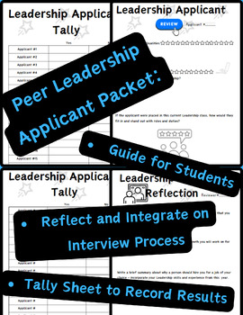 Preview of Peer ASB Leadership Applicant Review - Guide for Current Students to Help Assess