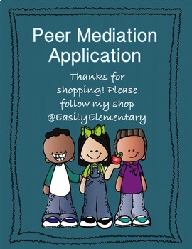 Preview of Peer Mediation Application