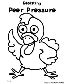free coloring pages on peer pressure
